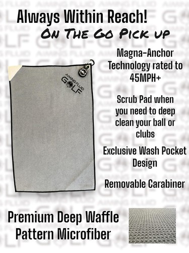 Magnetisches Multifunktions Golftuch und magnetisches Landepad I perfekte Golftasche A - Bild 7 von 9
