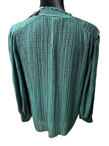 Túnica Top Top Túnica Embellecida Verde Chartruese Semi Transparente Talla EE. UU. Talla 10 Nueva con Etiquetas - Imagen 3 de 7