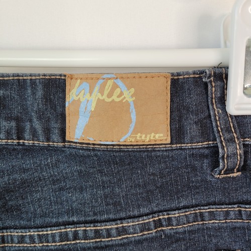 Duplex by Tyte Damen Jeans Größe 4P Bootcut Darkwash Nieten Taschen dehnbar - Bild 11 von 15