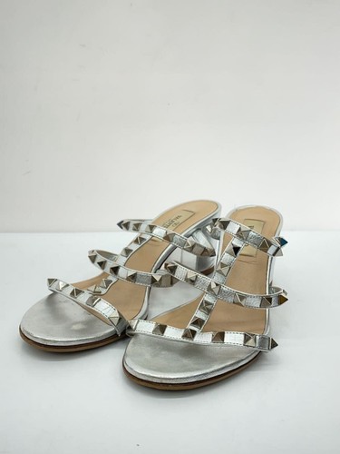 Sandali donna in pelle VALENTINO taglia 36,5 colore argento - Foto 2 di 9