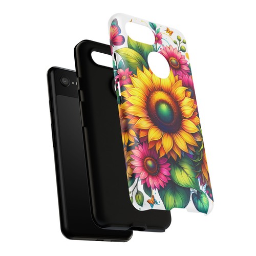Vibrant Floral Phone Case, Tough Cases, Sunflower Design, Gift for Her, [...] - 第 222/261 張圖片