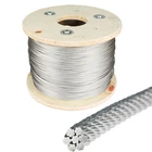 Wire rope ropes rope steel rope stainless steel rope rope connector 7 x 7 stainless steel V4A