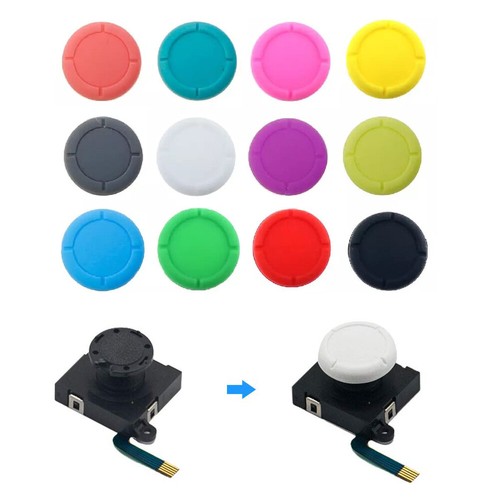 2x JoyCon Thumb Cap Grip Cover Replacements (Proper) for All Nintendo Switch - Picture 4 of 15