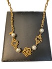 Vintage Miriam Haskell Baroque Pearls Gold Tone Necklace * 36 INCHES * AUTHENTIC — photo 3