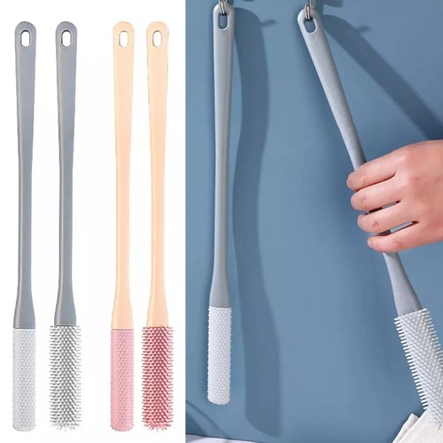 2× Toe Gap Cleaning Brush Foot Scrubber Silicone Shower Long Handle Brush 15.7" - Picture 14 of 19