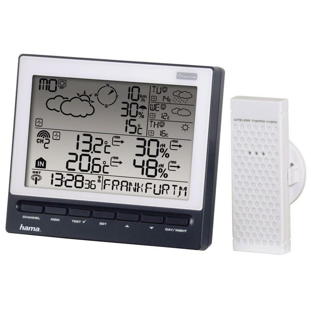 Wireless Radio Controllato Stazione Previsioni meteo orologio Indoor Outdoor temp Wireless Radio Controllato Stazione Previsioni meteo orologio Indoor Outdoor temp