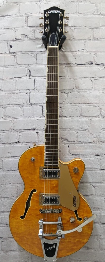 Электромеханический центральный блок Gretsch G5655T-QM Jr. из стеганого клена, Бигсби, Спейсайд
