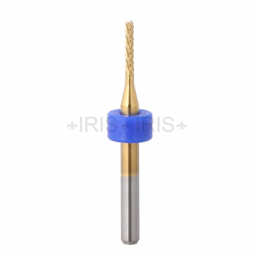 10Pcs 1/8" 1.5mm Titanium Left-hand PCB Mill Cutter End Mill Milling Cutter - Picture 3 of 5
