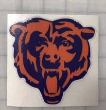 Chicago Bears Sticker Decal - Die Cut Waterproof Vinyl - 4x4 - 2 for $5         