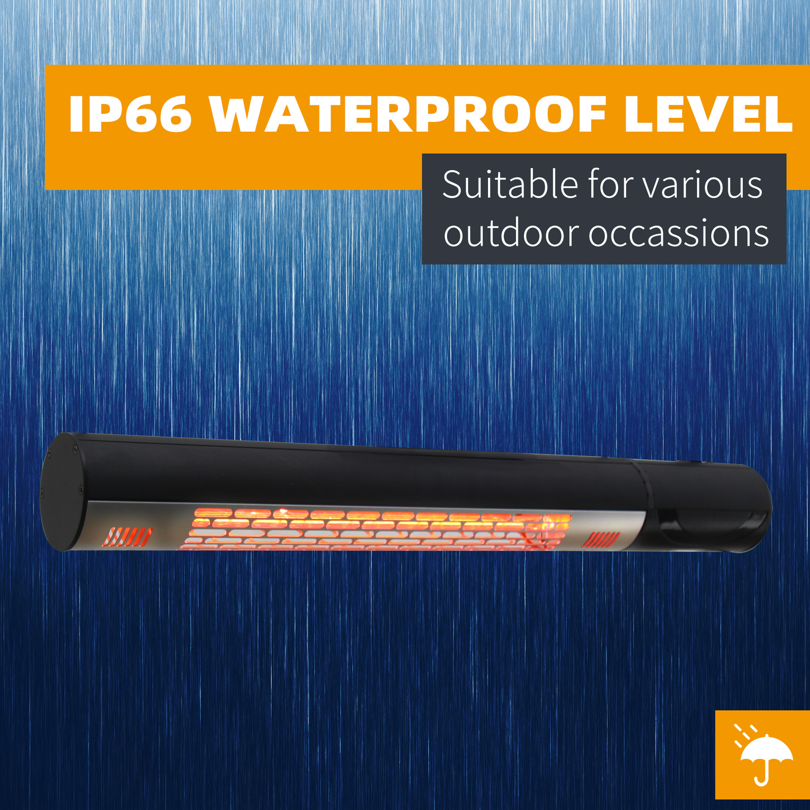 Outsunny 1500W Electric Halogen Heater Garden Warmer Wall Mount Remote Control 5056029800614 eBay