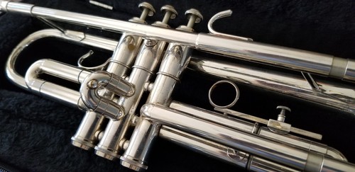 RARE Getzen 490s Silver Trumpet Advanced Student Bb EXC - Picture 4 of 12