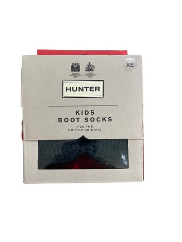 Hunter Kids Half Cardigan Boot Sock Ocean Size XS (5-7) 4096 - Picture 3 of 3