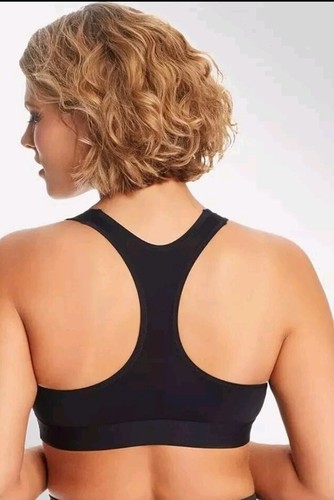Maidenform Women's Sporty Racerback Sports Bra, Black, XLarge Or 2XL - Picture 3 of 4