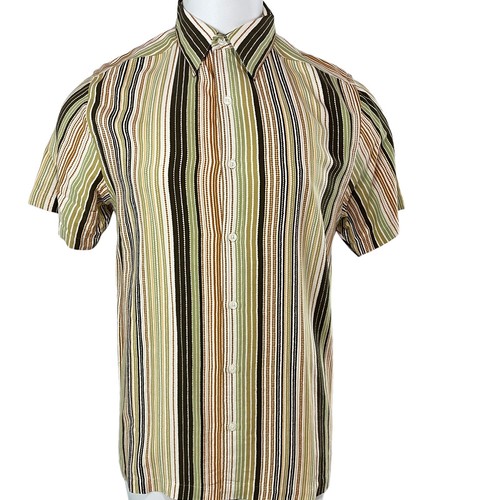 Geoffrey Beene Hemd Herren Medium Knopfleiste - Kurzarm Neu mit Etikett (652) - Bild 1 von 9