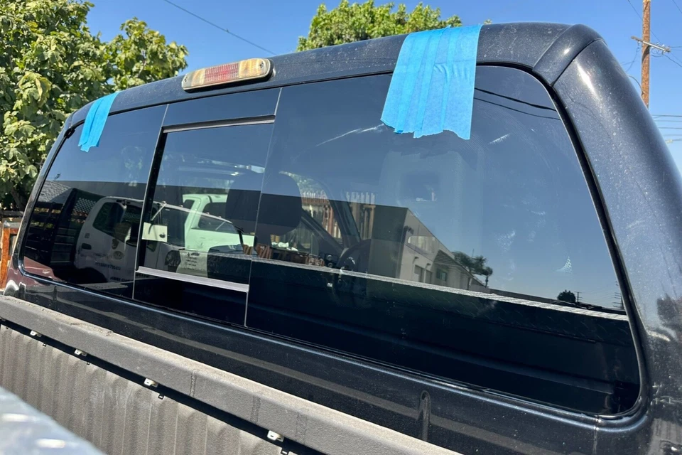 Fits 2005-2025 Nissan Frontier Pickup Back Glass Manual Slider Window +Glue Foto 2 de 4