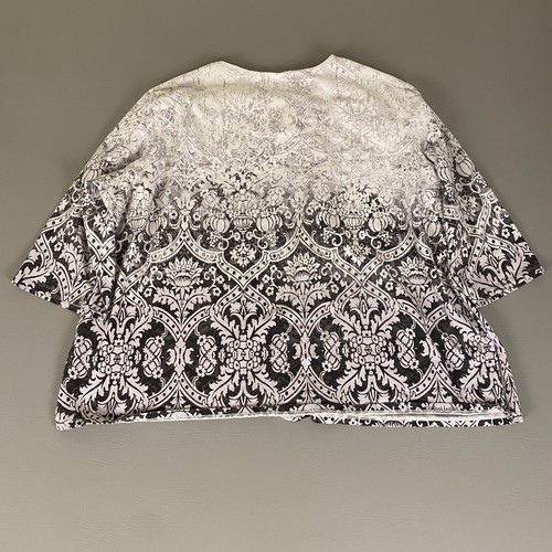 Alfred Dunner Embellished Top Blouse Plus Size 3X Damask Geometric Print Knit * - Picture 11 of 12