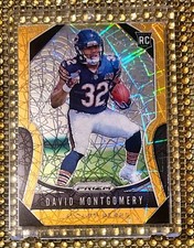 2019 Panini Prizm GOLD LAZER David Montgomery #327 RC Lions 1