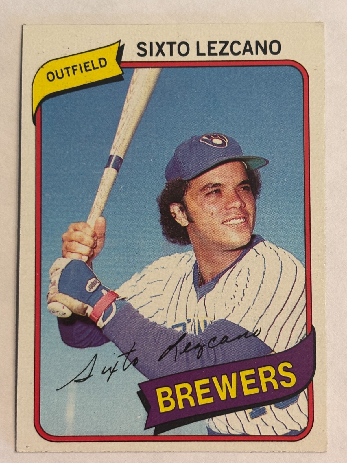 1980 Topps #215 Sixto Lezcano Milwaukee Brewers