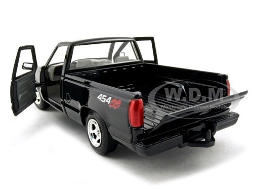 1992 Chevrolet 454 SS PICKUP TRUCK SCHWARZ 1/24 DIECAST MODELLAUTO MOTORMAX 73203 - Bild 3 von 6