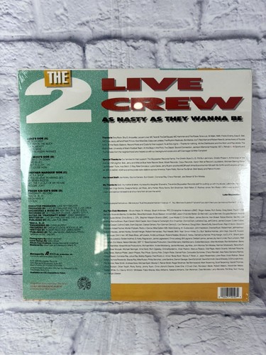 2 Live Crew Nasty As They Want To Be 1989 1st Press 2 Vinyl Record Album Sealed  - Picture 2 of 5