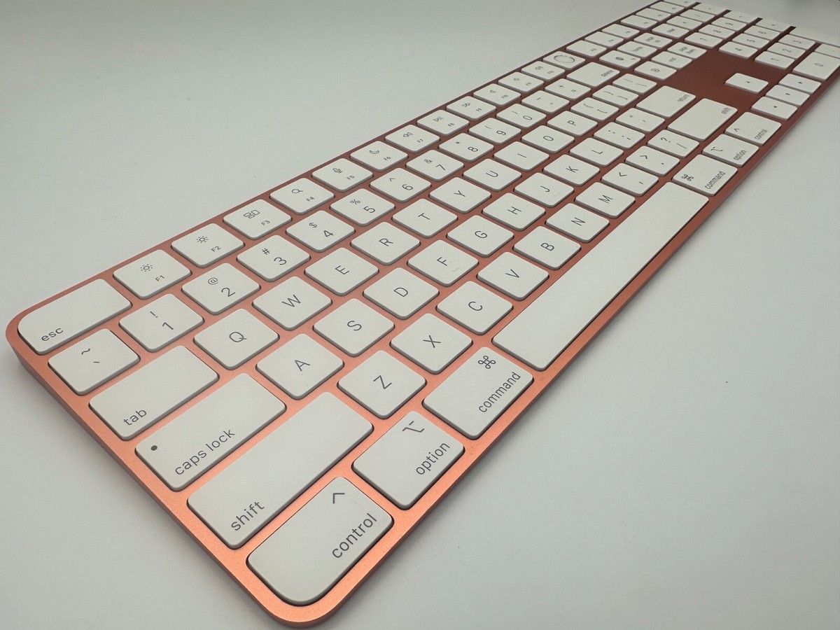 Orange Apple Magic Keyboard W/Touch ID & Numeric Keypad (10