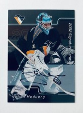 Johan Hedberg Autograph 2001-02 In the Game Be A Player Signature Series #069