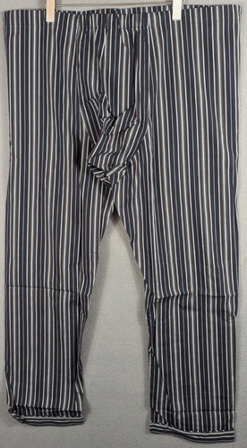 Majestic Pajama Set Mens 2PC Large Striped Shirt Pants Casual Lounge Sleepwear - Picture 12 of 19
