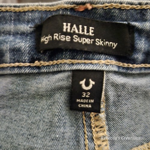 True Religion Women’s Halle High Rise Super Skinny Flap Pocket Jeans Size 31 NEW - Picture 10 of 10