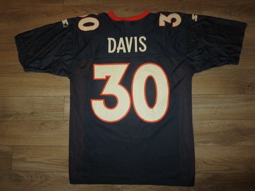 Denver Broncos #30 Terrell Davis NFL Starter Jersey LG 48 Vintage Mens - Picture 2 of 4