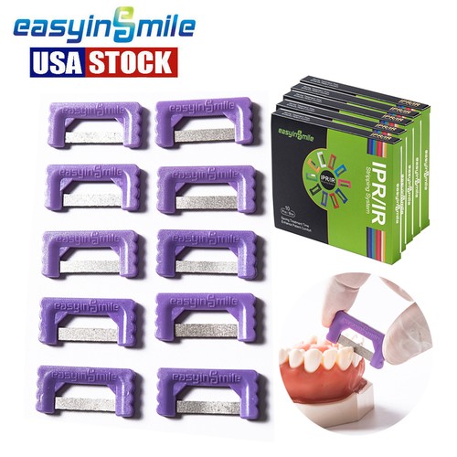 5 Packungen EASYINSMILE Dental Kieferorthopädisch Interproximal Reduziert Streifen IPR Kit 0,2 mm - Bild 1 von 14