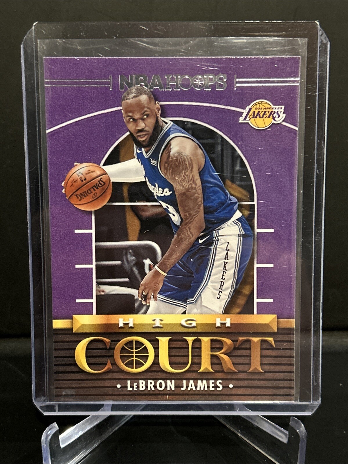 2021-22 Panini Hoops Basketball LeBron James High Court Insert