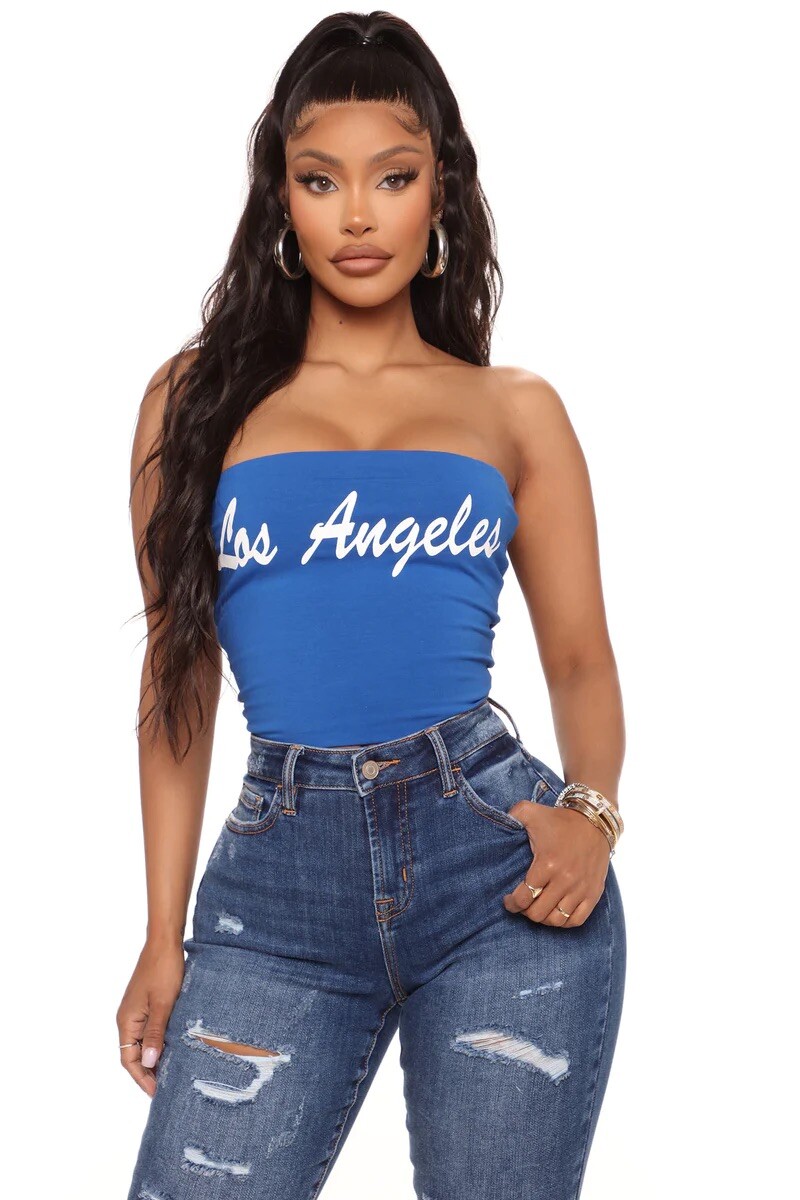 royal blue tube tops
