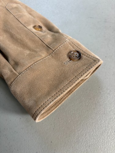 LNWOT Luciano Barbera Suede Leather Shirt Jacket Size 46 (56 EUR) - Picture 6 of 10