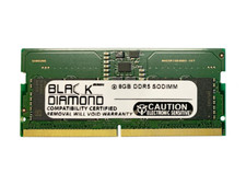 Black Diamond 8GB DDR5 5200 SODIMM Memory 262-Pin 1Rx8  BD8G5200MCN28
