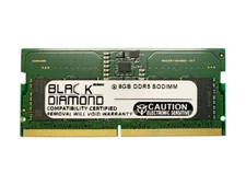 Black Diamond 8GB DDR5 5200 SODIMM Memory 262-Pin (1Rx8)  BD8G5200MCN28