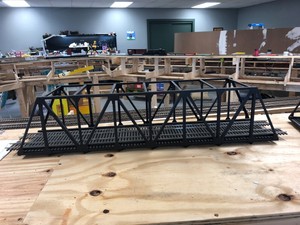 O-scale-Double-track-Steel-truss-bridges
