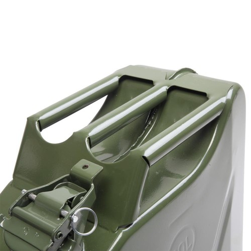 20 Liter Metall Benzinkanister Diesel Kraftstoff Kanister Grün Mit Ausgießer 20L - Bild 11 von 12