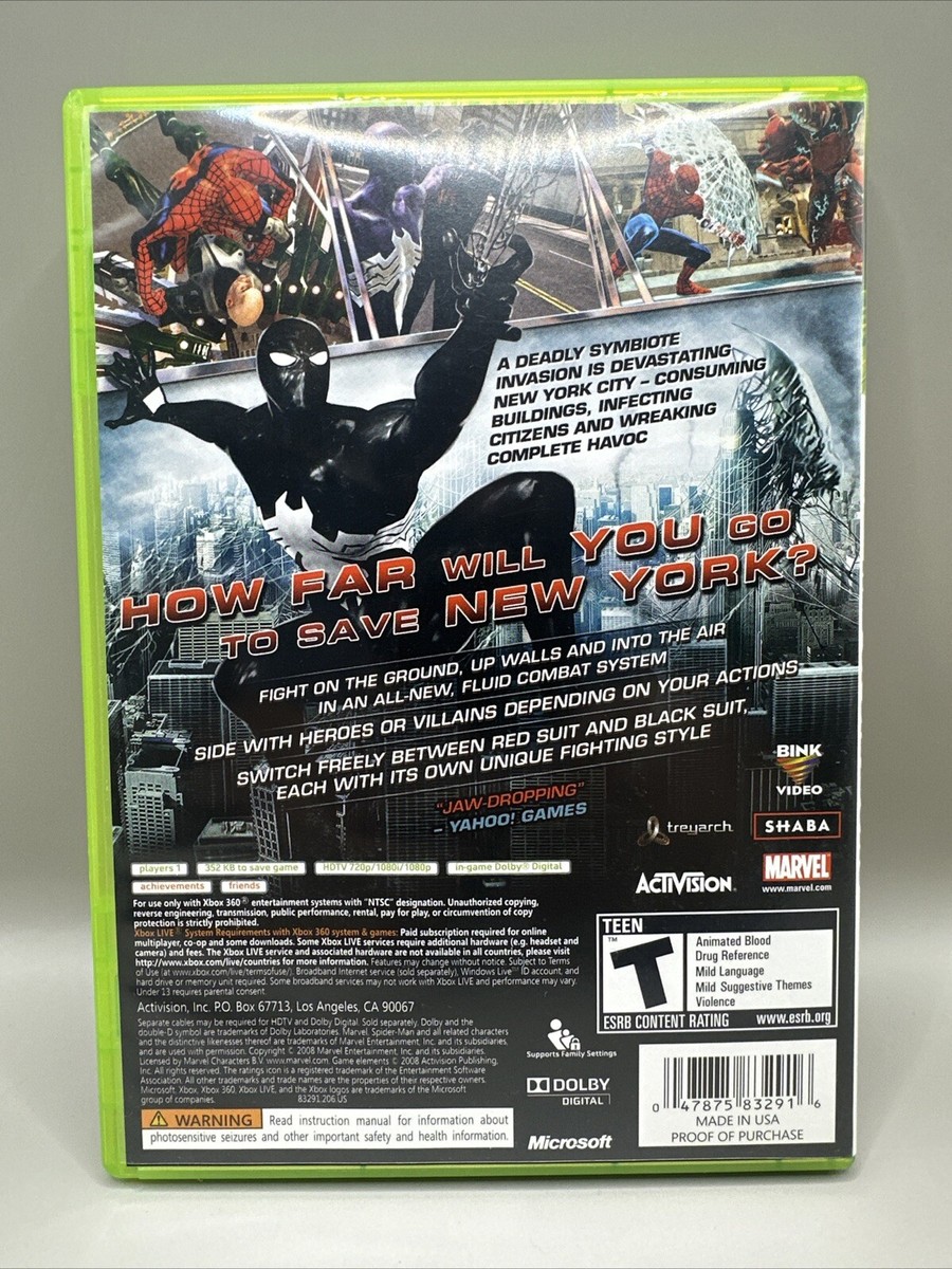 【中古】 SPIDER-MAN WEB OF SHADOWS (XBOX360 輸入版 北米) Spider-Man: Web of Shadows Xbox 360 Game - CIB/Without