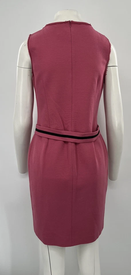 Vestido recto Fendi rosa sin mangas con cinturón hasta la rodilla talla 46 Foto 3 de 4