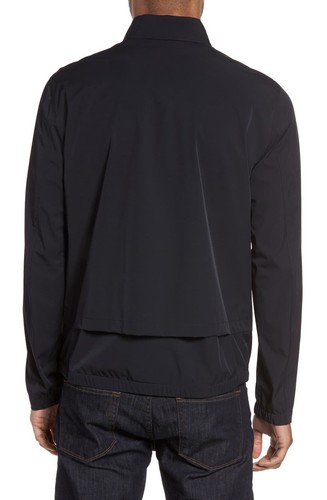 NEW Theory Scotty Bevan Zip Front Windbreaker Jacket - Black - Small - Picture 2 of 12