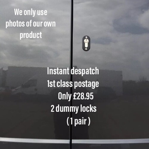 Iveco Daily  Dummy Van Door Lock Security Lock Deadlock X2 Theft Deterrent - Picture 5 of 9