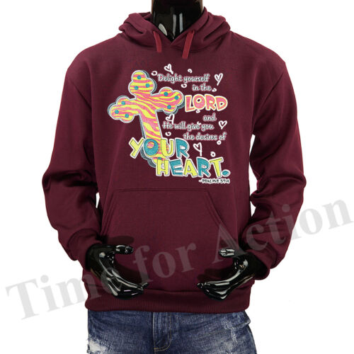 Delight Yourself In The Lord Christian Religious God Bible Churc Pullover Hoodie - Bild 3 von 8