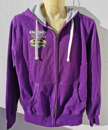 Ford Mustang Kapuzenjacke 302 V8 XL Muscle Car Heavy Cotton Just Hoods JH052 - Picture 1 of 3