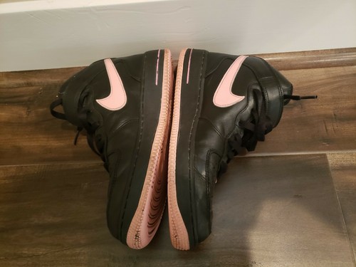 Nike Womens Air Force 1 High Size 9.5 Black/Pink 308915 062 VERY RARE - Picture 7 of 7