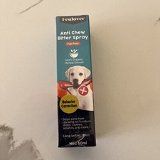 Pet Anti Chew Bitter Spray for Dogs and Cats Natural  100 Organic 50ml SEALED 