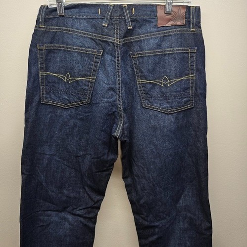 AGAVE Waterman Relaxed Straight Denim Jeans 33 X 34 Made In USA Dark Wash - Picture 5 of 10
