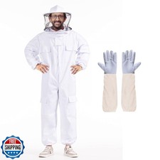 Professional Bee Suits for Men Women Sting Proof with Round Veil, Sting-Proof