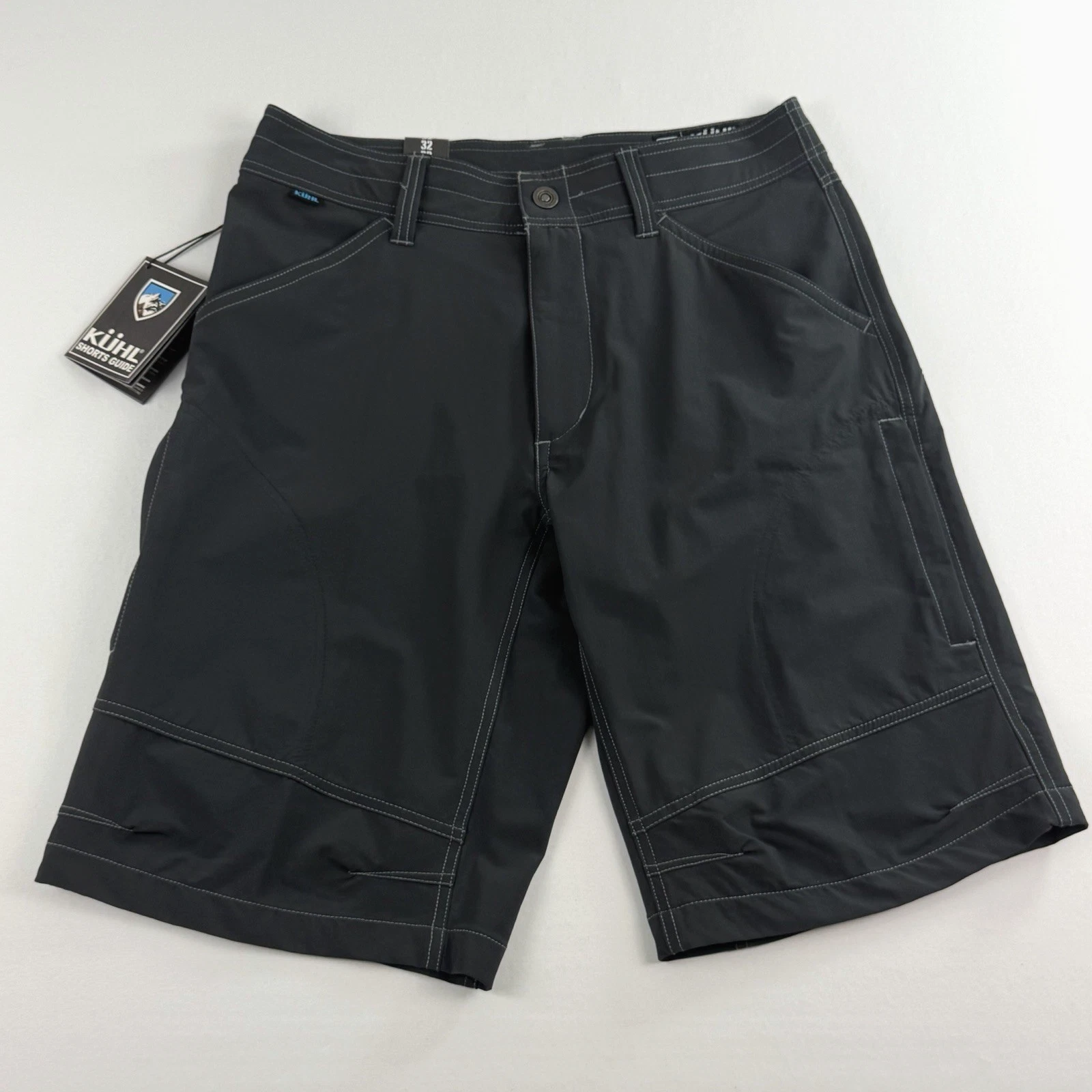 NWT KUHL Renegade Mens 32 Black Stretch Outdoor Hiking Camping Durable Shorts