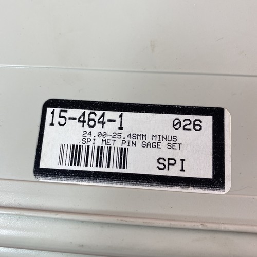 SPi (15-464-1) 24.00mm to 25.48mm Minus Class ZZ Metric 75Pc Pin Gage Set - New! - Picture 2 of 10