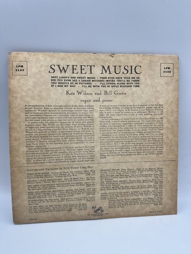 Ken Wilson And Bill Green Sweet Music Vintage Vinyl LP 10’ - Picture 2 of 6